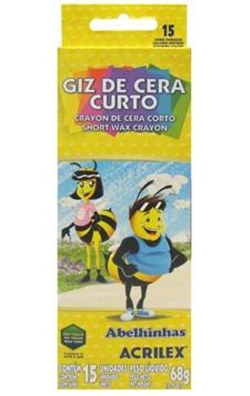 Imagem de Giz De Cera Toquinho 15 Cores 9215 Acrilex - 1