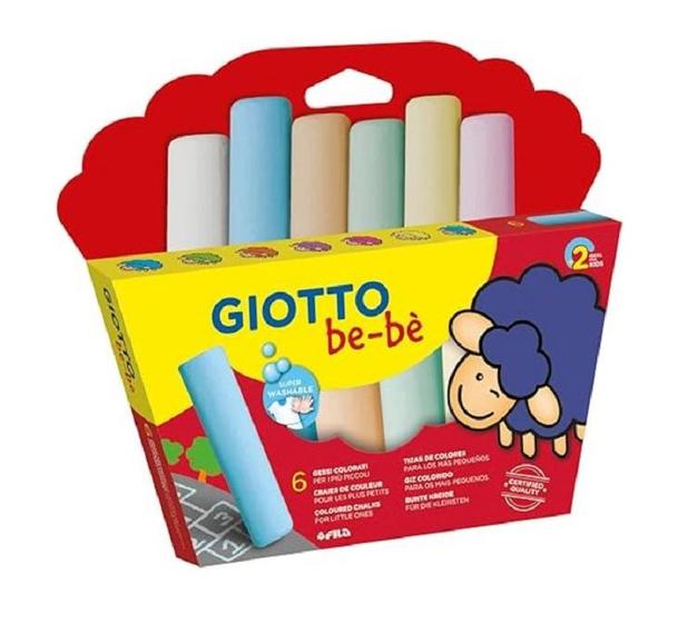 Imagem de Giz de Chão JUMBO Giotto Bebê 6 cores - Canson