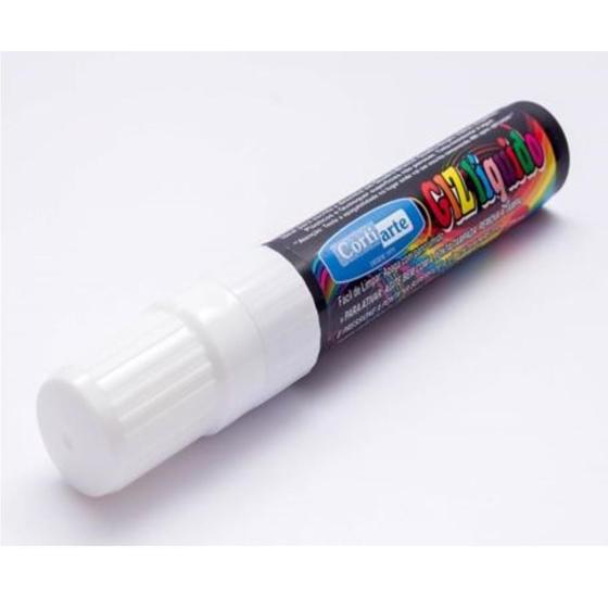 Imagem de Giz Liquido 15Mm Ponta Dupla 25G Branco Decoração Qualidade