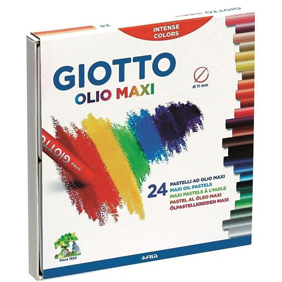 Imagem de Giz Pastel Oleoso 24 Cores Giotto