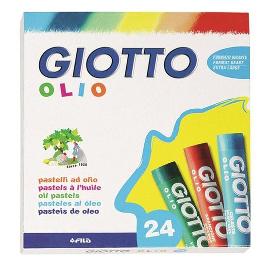 Imagem de Giz Pastel Oleoso Giotto Olio 11 mm 24 cores