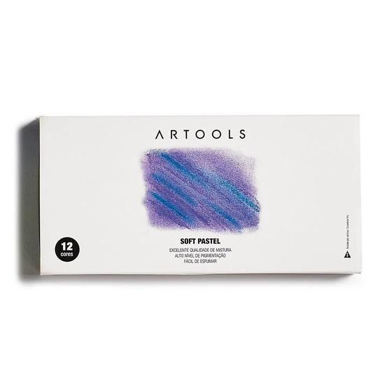 Imagem de Giz Pastel Seco Artools Soft Pastel Com 12 Cores