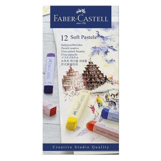 Pastels Doux Faber-Castell X RHS - Lot De 24 Bâtonnets, Couleurs Intenses Et Mélangeables