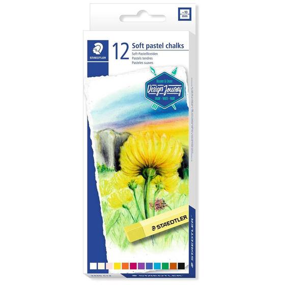 Imagem de Giz Pastel Seco Staedtler Soft Karat c/ 12 cores