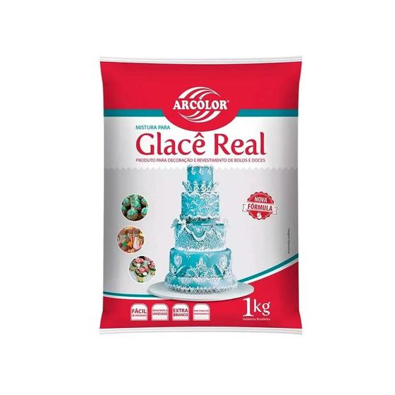 Imagem de Glace real bolo doces 1kg arcolor