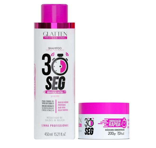 Imagem de Glatten 30 Seg Shampoo e Máscara Concentrada