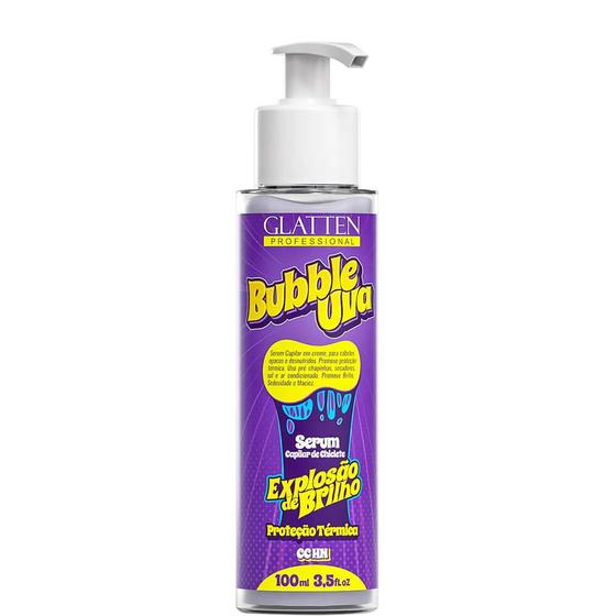 Imagem de Glatten Bubble Uva - Sérum Capilar de Chiclete Explosão de Brilho 100ml