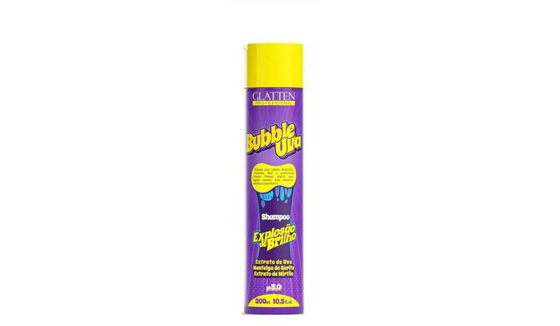 Glatten Bubble Uva Shampoo 300 ml Imagem de Glatten Bubble Uva Shampoo 300 ml