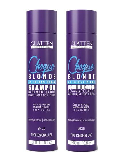 Imagem de Glatten Choque Blonde Shampoo e Condicionador