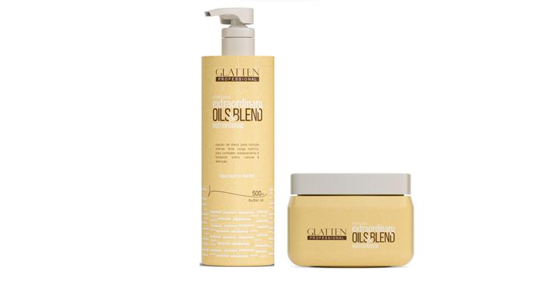 Imagem de Glatten Extraordinary Oils & Blend Shampoo e Máscara
