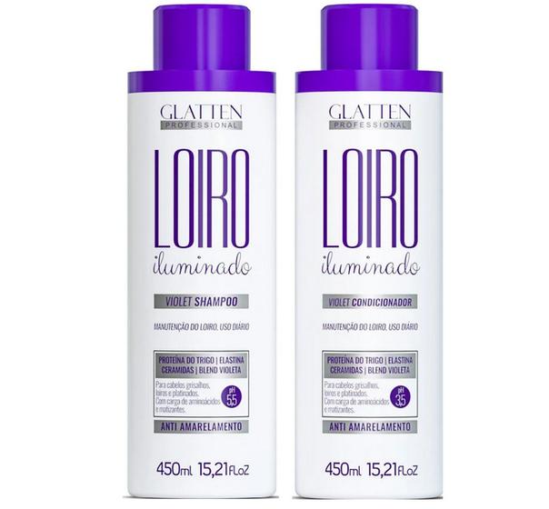 Imagem de Glatten Loiro Iluminado Shampoo e Condicionador