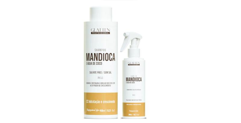 Imagem de Glatten Mandioca e Água de Coco Shampoo e Leave-in