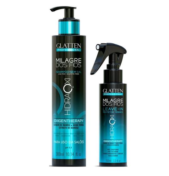 Imagem de Glatten Milagre dos Fios Hidra Oxi Shampoo e Leave-in