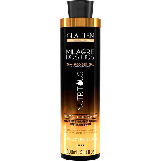 Glatten Milagre dos Fios Nutritious Shampoo Terapia de Nutrição 1L