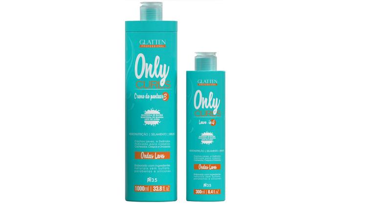 Imagem de Glatten Only Curls Creme de Pentear e Leave-in