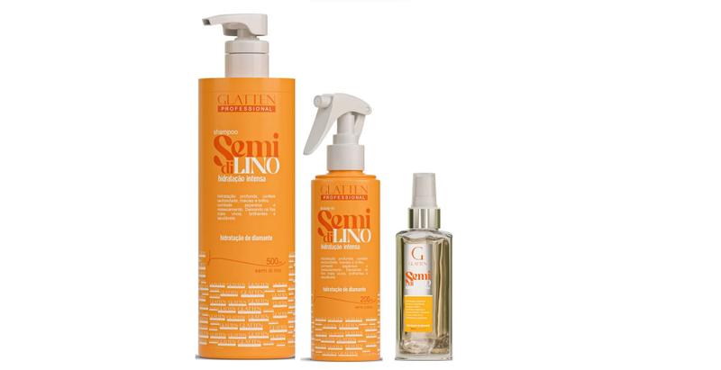 Imagem de Glatten Semi di Lino Shampoo e Leave-in e Sérum