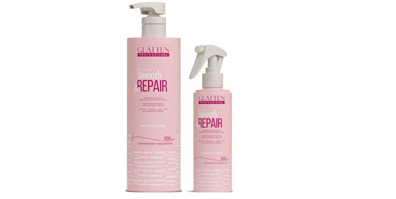 Imagem de Glatten Smooth & Repair Shampoo e Leave-in