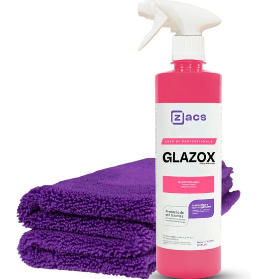 Imagem de Glazox Zacs Selante Cerâmico Renovador De Pintura 500ml Pano 40x40  Zacs