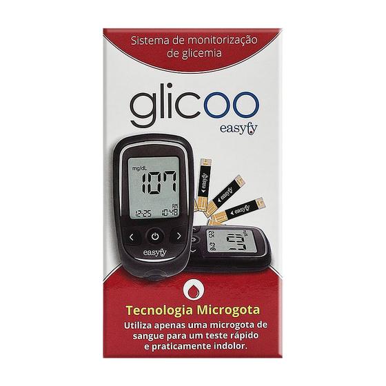 Glicoo Easyfy Kit Monitor de Glicemia com 1 Monitor + 1 Lancetador ...