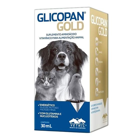 Imagem de Glicopan Gold Solução Uso Veterinário com 30ml