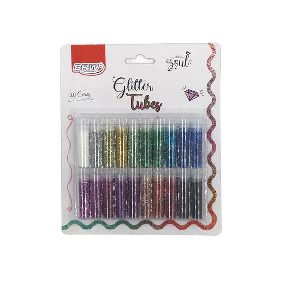 Imagem de Glitter Brw Tubes Soul 2G 20 Cores Gl0600