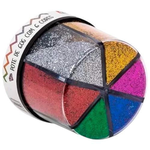 Imagem de Glitter Fino Shaker Colors com bico dosador BRW 6 Cores 60g