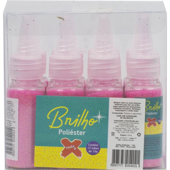 Imagem de Glitter Poliester Bisnaga 15GR. Rosa Neon