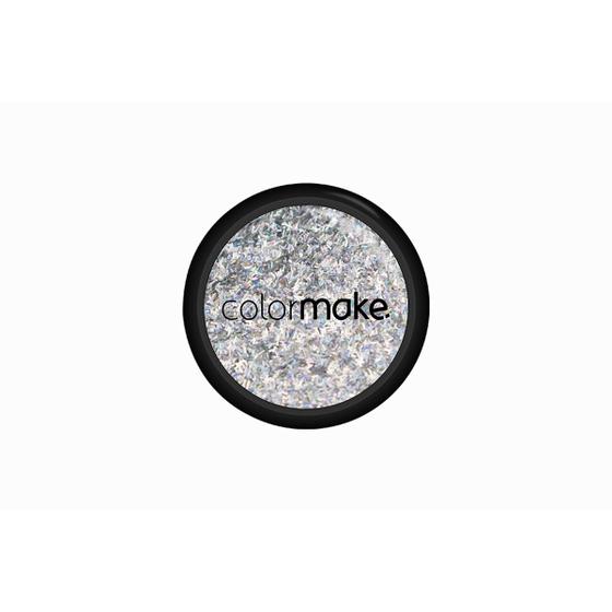 Imagem de Glitter Poliester Holográfico Filete Prata - Color Make