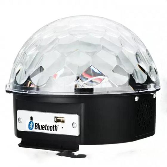 Imagem de Globo Bola Maluca De Luz Bluetooth Usb Led Rgb Jxd-8069