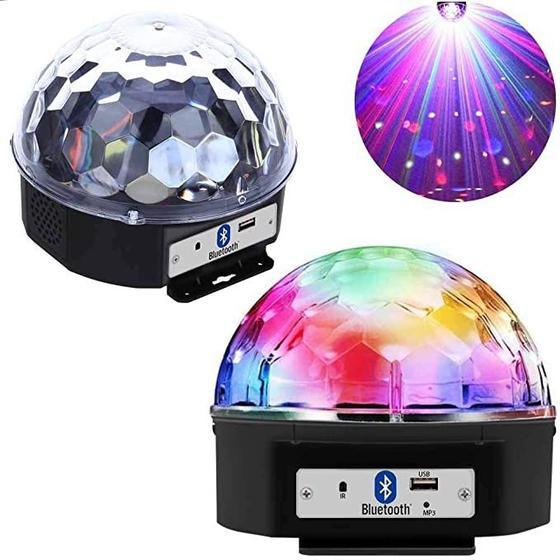 Imagem de Globo Colorido Jogo De Led Bluetooh  Strobo Rgb Iluminação