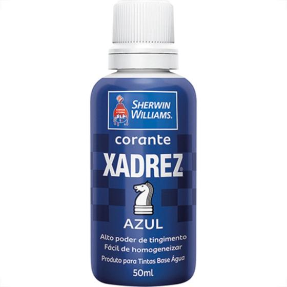 Imagem de Globo Corante Xadrez Azul     50 Ml - Kit C/12 Pc
