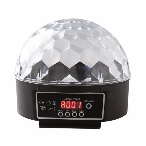 Imagem de Globo De Luz Para Festa Bola Maluca Magic Ball 6 Cores Usb E