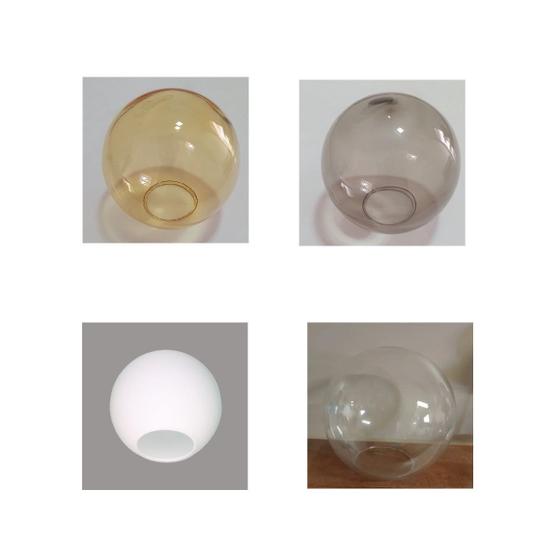Globo de Vidro 13,5cm Para Luminária Lustre Pendente Plafon - Luvidarte ...