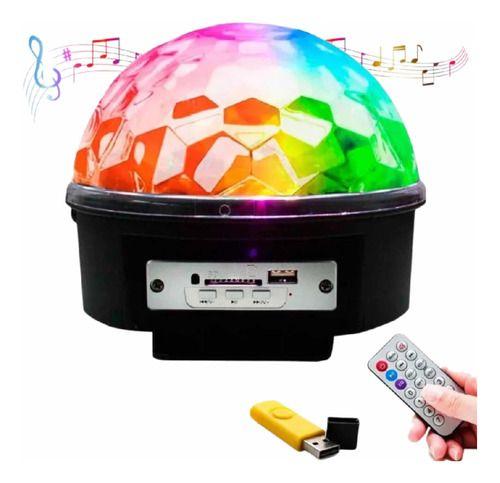 Imagem de Globo Luz De Festa Bluetooth RGB 6 Cores Bola Maluca Magic