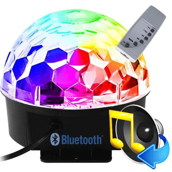 Imagem de Globo Magico Bola Maluca Jogo De Luzes RGB e Bluetooth e Controle Som   TB1546 LH009