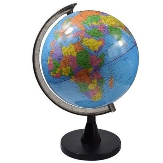 Globo Terrestre Giratório Politico Vira 360 Graus - Globe 21cm Menor preço em Globo Terrestre Giratório Politico Vira 360 Graus - Globe 21cm