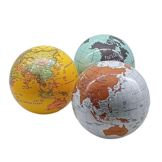 Imagem de Globo terrestre iluminado giratorio luminaria mapa mundi led infantil gira automatico decoração escritorio sala quarto