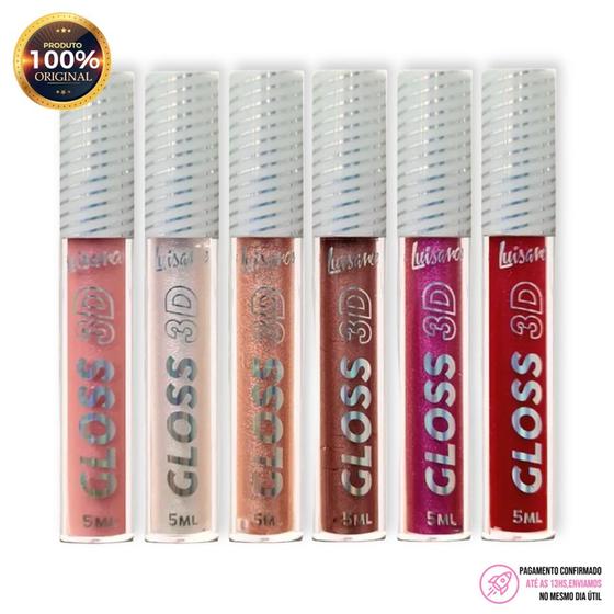 Imagem de Gloss 3D da Luisance Com Glitter Brilho Labial