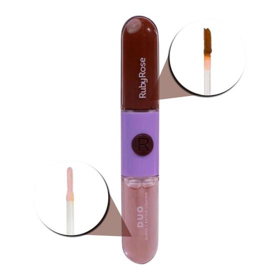 Imagem de Gloss + Batom Líquido Duo Ruby Rose Ld10 9,6g