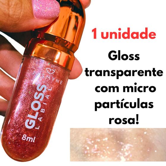 Imagem de Gloss Brilho Labial com Glitter Lua e Neve Semelhante a Kiko Milano e Sarah Beauty
