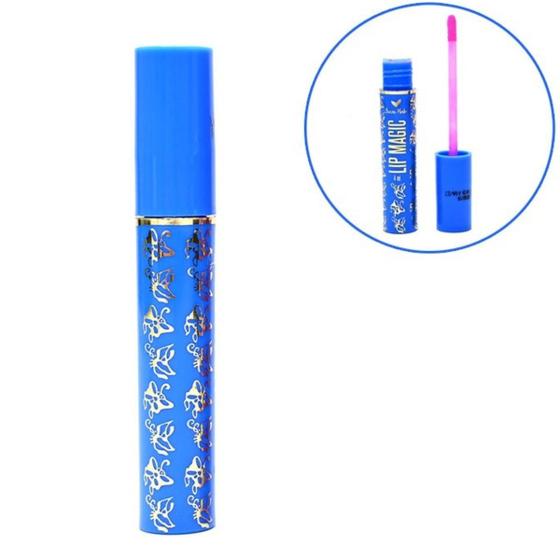 Imagem de Gloss Labial Mágico 24h Retrô Lip Magic Amar Make Azul