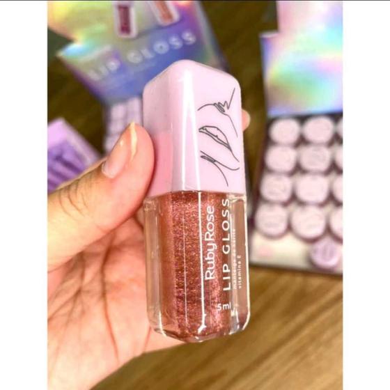 Imagem de Gloss Labial Ruby Rose Com Brilho HB-8234