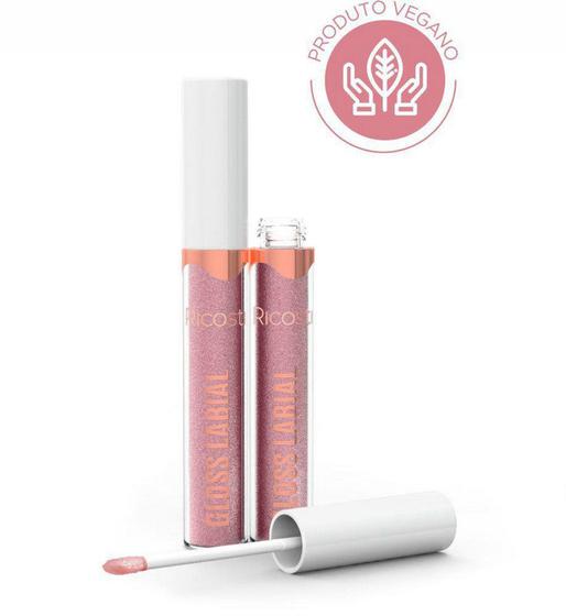 Imagem de GLOSS LABIAL VEGANO ROSA FASHION 4ml - RICOSTI - Ricosti Cosméticos