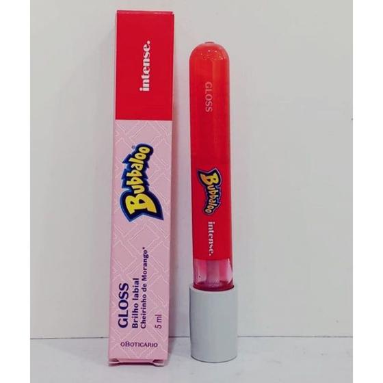 Imagem de Gloss Labial Vermelho Morango Intense Bubbaloo 5ml