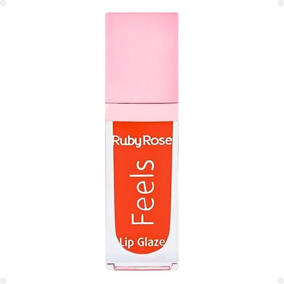 Imagem de Gloss Lip Glaze Ruby Rose Feels Cor 080 7,2ml