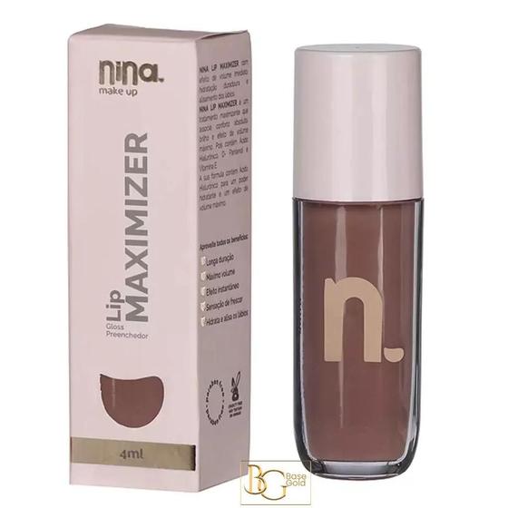 Imagem de Gloss lip maximizer nude - nina makeup