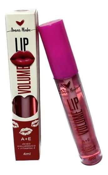 Imagem de Gloss Lip Volume Aumenta Lábios Amar Make Ácido Hialurônico Vitamina E