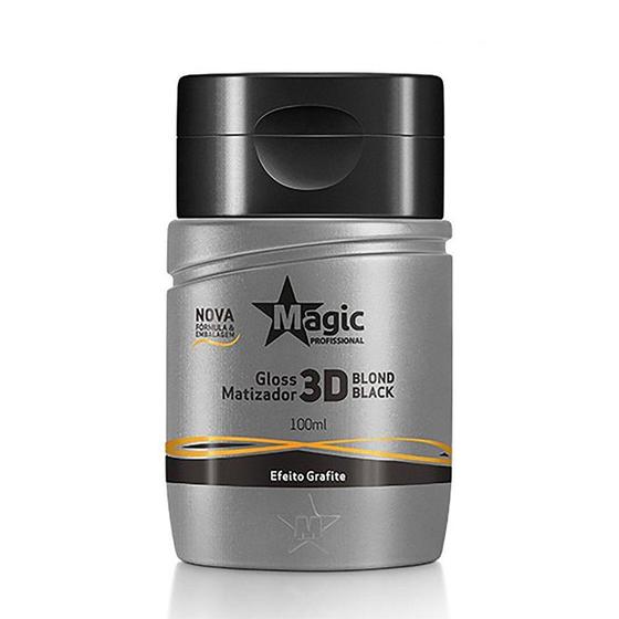 Imagem de Gloss Matizador 3D Blond Black Efeito Grafite 100ml - Magic Profissional - Magic Color