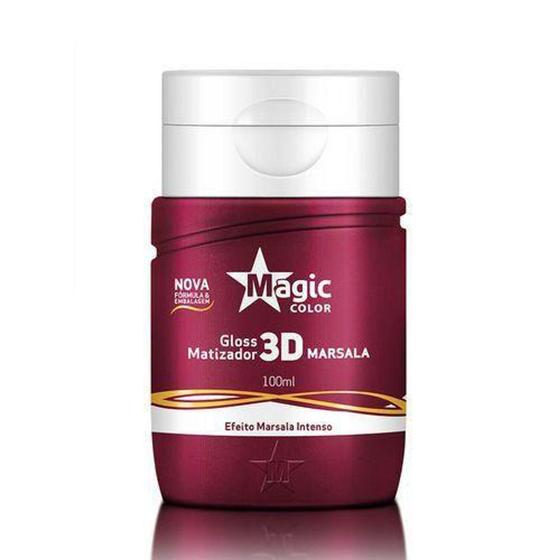 Imagem de Gloss Matizador 3D Marsala Magic Color 100ml