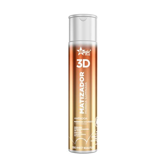 Imagem de Gloss Matizador 3D Morena Iluminada Amêndoa Magic Color  Efeito Marrom dourado 300ml